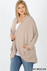 XMAS July Cocoon 3/4 Sleeve Cardigan - Curvy
