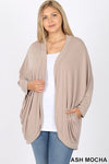 XMAS July Cocoon 3/4 Sleeve Cardigan - Curvy
