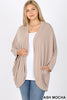 XMAS July Cocoon 3/4 Sleeve Cardigan - Curvy