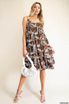 NEW Leaf Print Flowy Dress