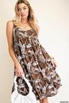 NEW Leaf Print Flowy Dress