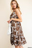 NEW Leaf Print Flowy Dress