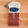 Orange & Black Acrylic Basketball Mom Letter Dangles -Sports