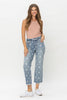 Judy Blue High Waist Star Print Cropped Straight