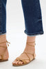 Judy Blue High Waist Medium Destroyed Pocket Wide Leg - Curvy