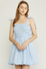 NEW Striped Smocked Tie Strap Dress