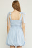 NEW Striped Smocked Tie Strap Dress