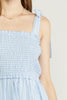 NEW Striped Smocked Tie Strap Dress
