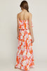 SALE Floral Print Strapless Maxi Dress