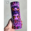 Halloween Spooky Mama 20oz UV purple Skinny Tumbler