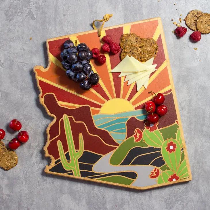 Arizona Cutting Board with Artwork by Summer Stokes