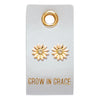 Faithworks Leather Tag- Grow in Grace Earrings