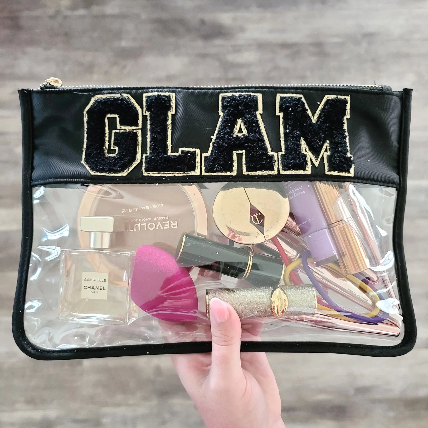 Glam Nylon Clear Bags