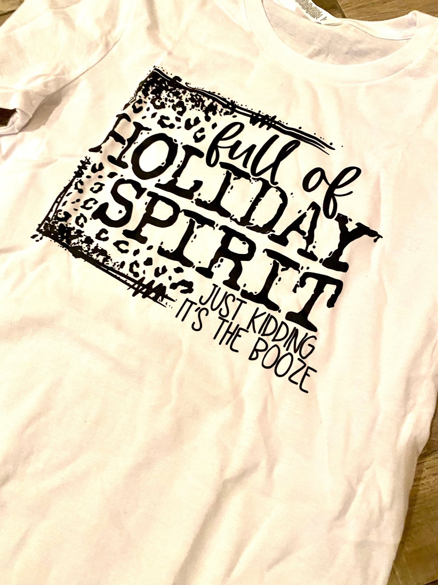 SALE Holiday Spirit Graphic Tee - Blush & Cactus