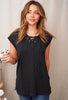 BLOWOUT Lace Up Front Sleeveless Hoodie