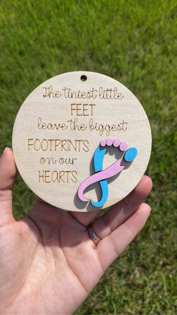 Christmas The Tiniest Little Feet Ornament