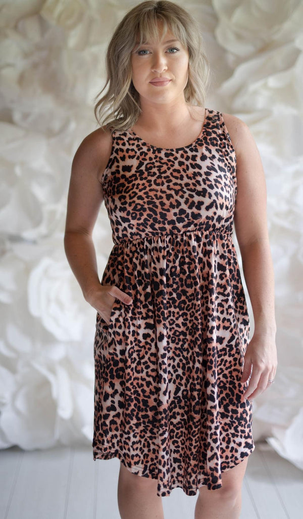 TOTE NEW Dear Dress Cheetah Print