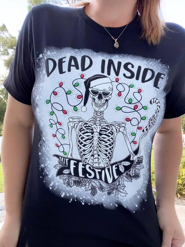 Holiday Dead Inside But Festive Graphic Tee