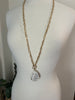 NEW Gold Chain White Stone