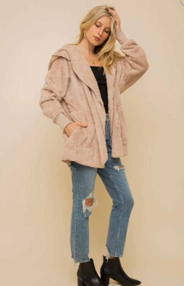 SALE Cozy Soft Teddy Fur Jacket- 2 colors!
