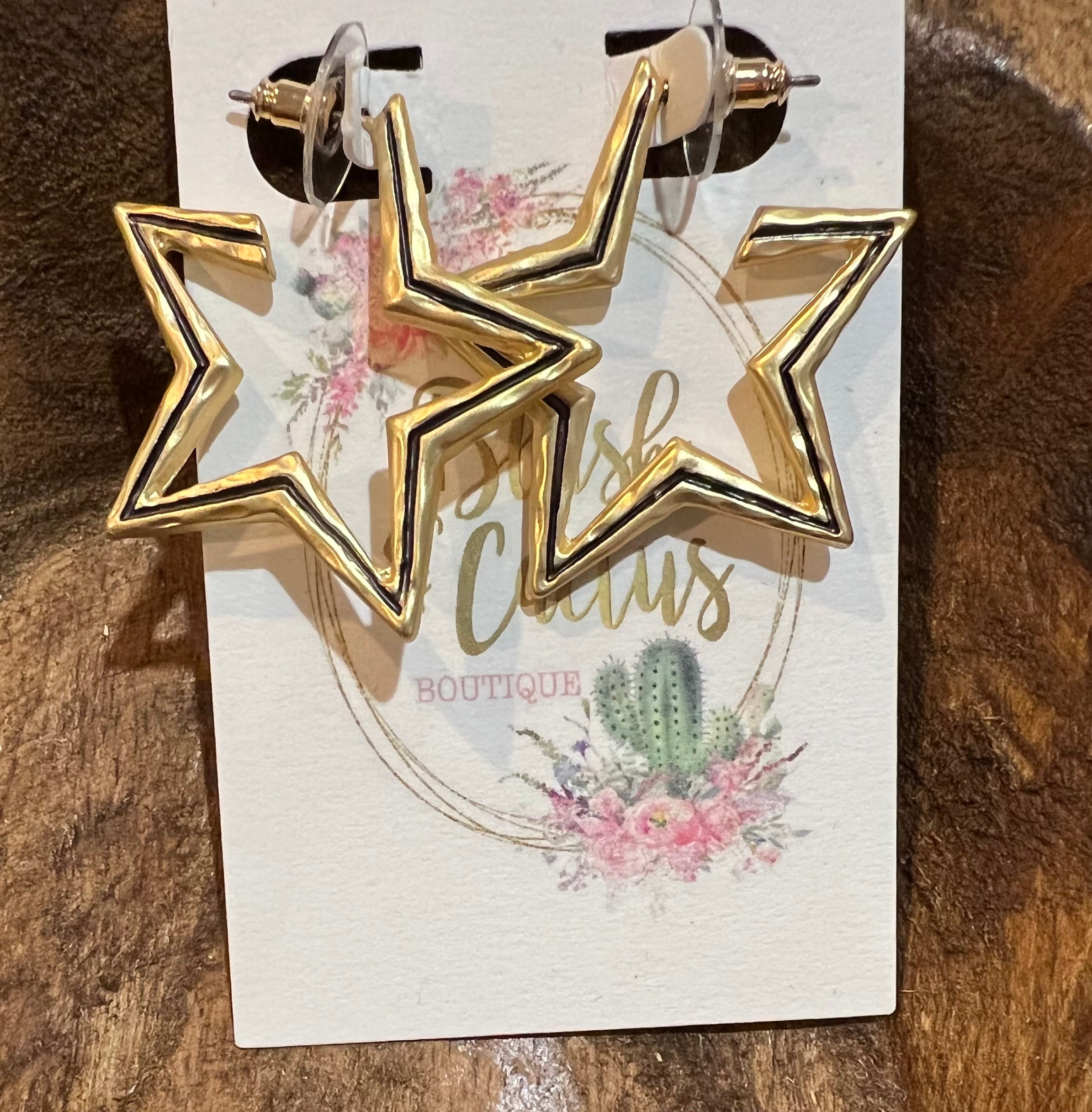 NEW Gold Star Earrings