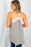 NEW Cheetah Print Lace Woven Cami