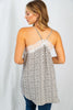 NEW Cheetah Print Lace Woven Cami