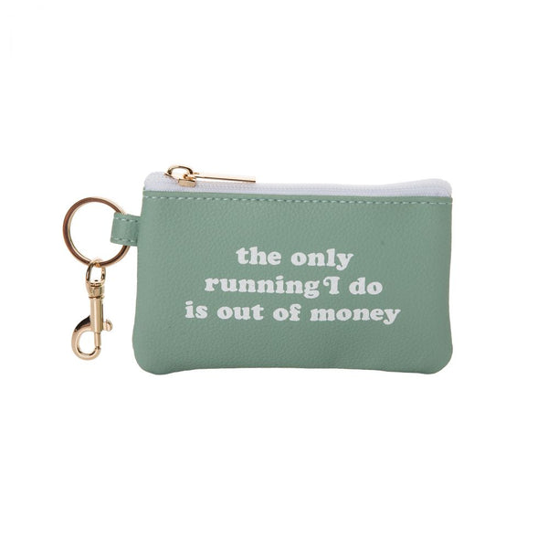 The Only Running I Do Keyring Zip Wallet
